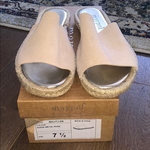 Maypool Suede Metal Neude sandals. Size 38
